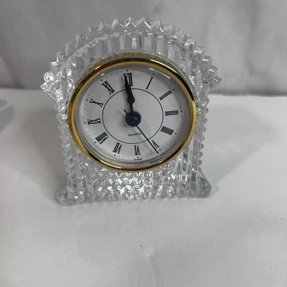 Imperial Crystal NEW 24% Lead Crystal Grandfather Clock 3.5" x 4" Desk Decor - Picture 11 of 11